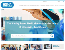Tablet Screenshot of harleystreetmedicalarea.com